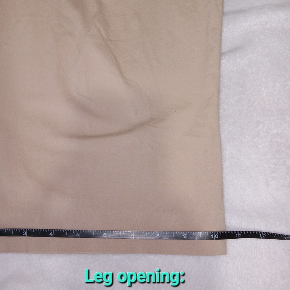 Lauren Ralph Lauren Women 18W Khaki Pants Stretch Cotton Wide Leg Chino Cropped - Picture 11 of 11